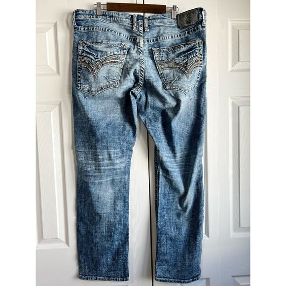 Buckle Salvage Supply Co Men's Jeans Mayhem Straight 38x31 Regular Fit - Picture 2 of 7